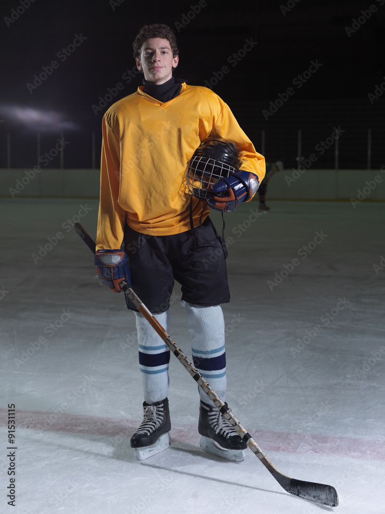 Fototapeta premium hockey player portrait