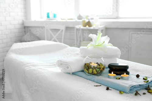 Fototapeta Naklejka Na Ścianę i Meble -  Place for relaxation in modern wellness center
