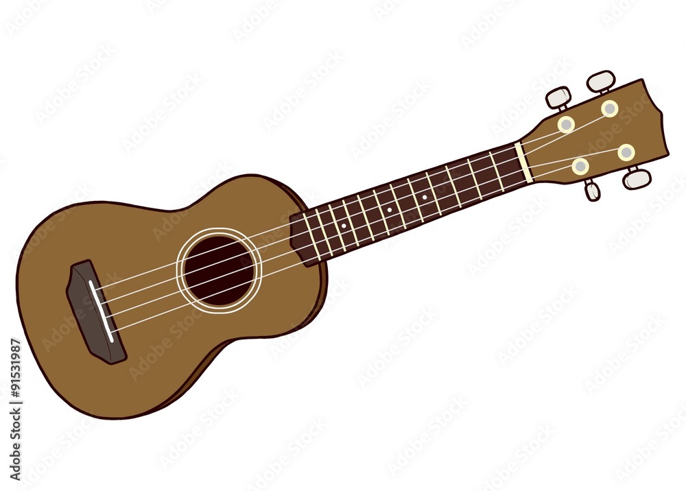 Ukulele is a small music Instrument.It has 4 strings.
