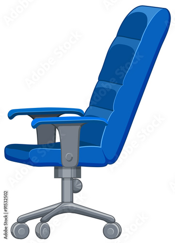 Office chair in blue color