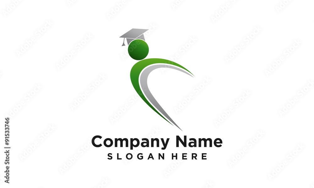 Fototapeta premium education AND PEOPLE logo