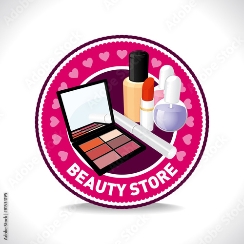 Beauty store. Vector emblem