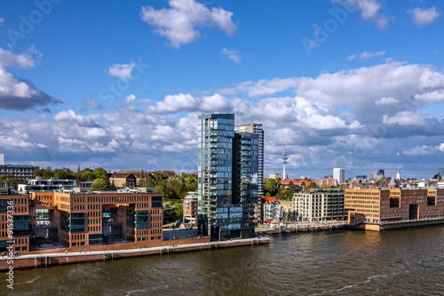 Hamburg, Germany. Seafront modern buildings view © Travel Faery