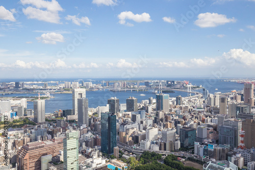 東京タワーからの眺め（東京湾方面） © Yoshinori Okada