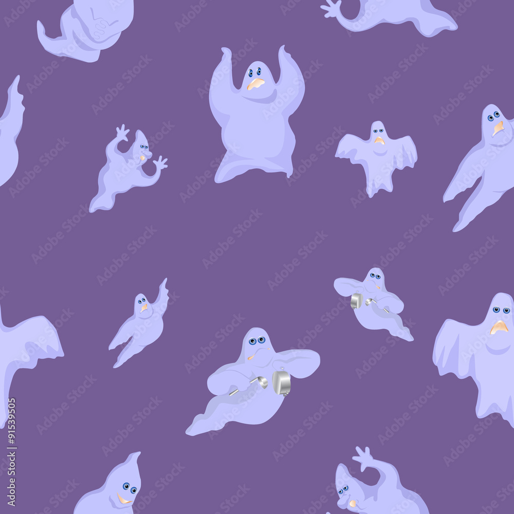Obraz śmieszne i zabawne duchy na Halloween