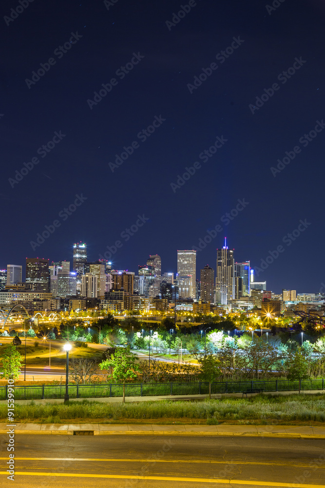 Fototapeta premium Denver downtown panorama, Colorado