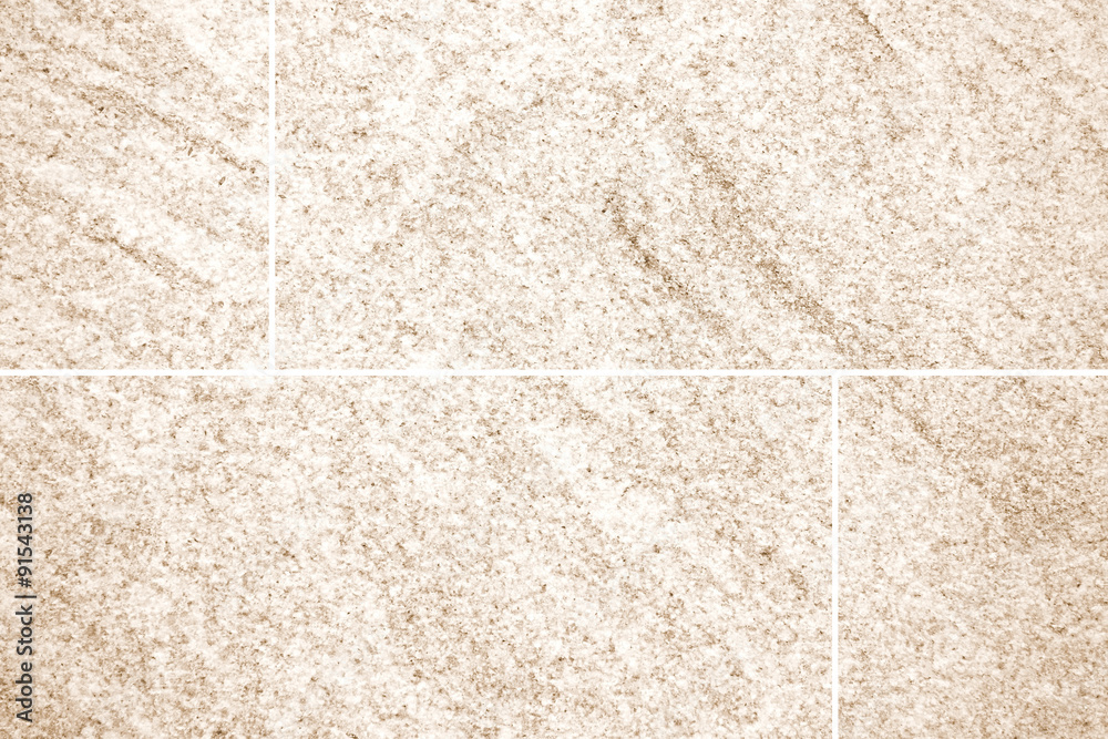 Fototapeta premium Brown stone floor tile seamless background and texture