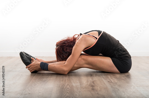 Sport woman stretching