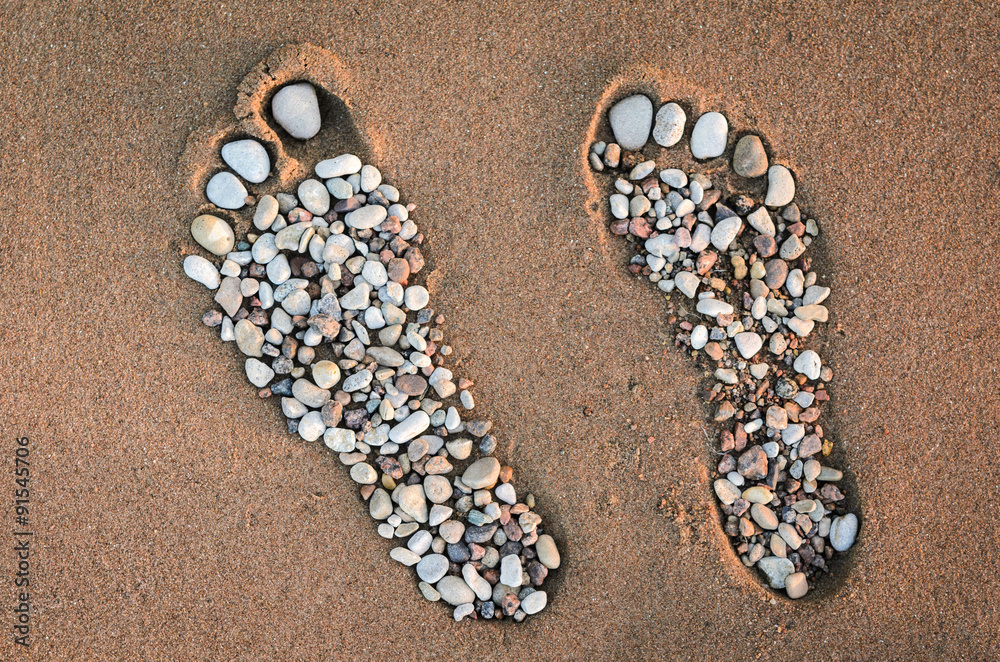 Footmarks Stock Photo | Adobe Stock