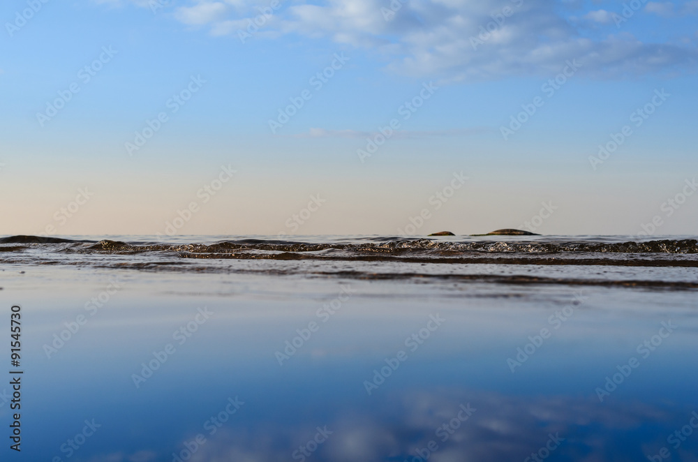 Reflect of blue sky Reflect of blue sky