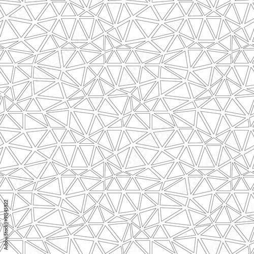 Abstract grid mesh seamless pattern. Low poly vector background.