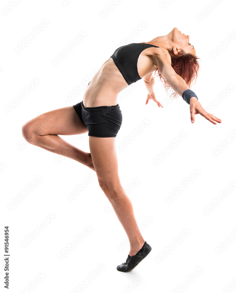 Naklejka premium Ballerina dancing