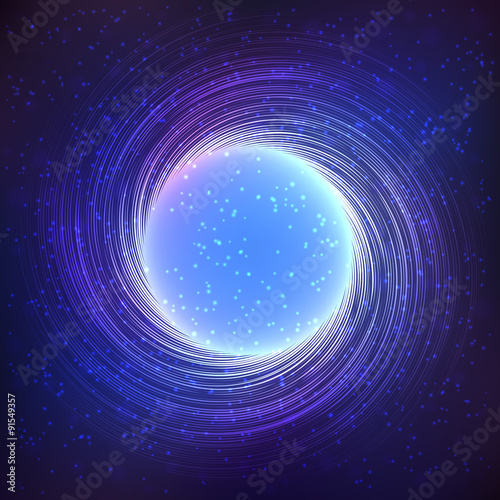 Shining abstract swirl