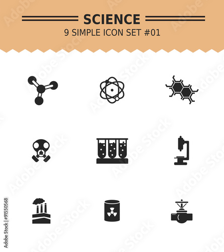 Science icon set