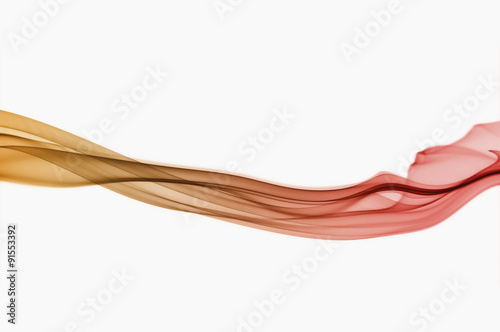 Real abstract smoke on white background