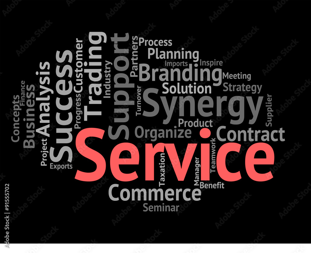 Service Word Means Words Support And Assistance