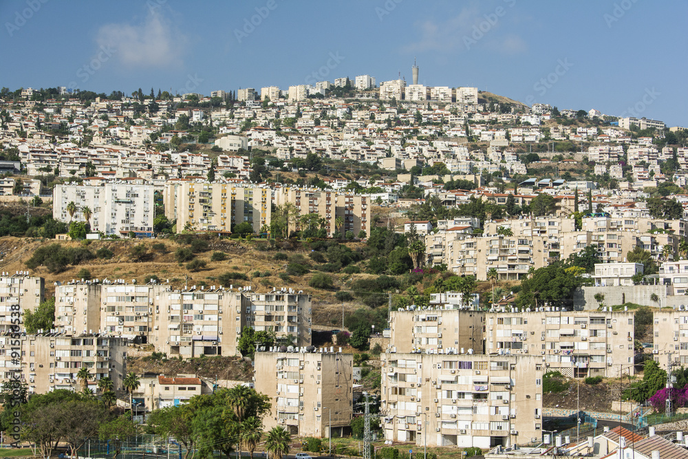 Haifa, Blick auf die Stadt.
