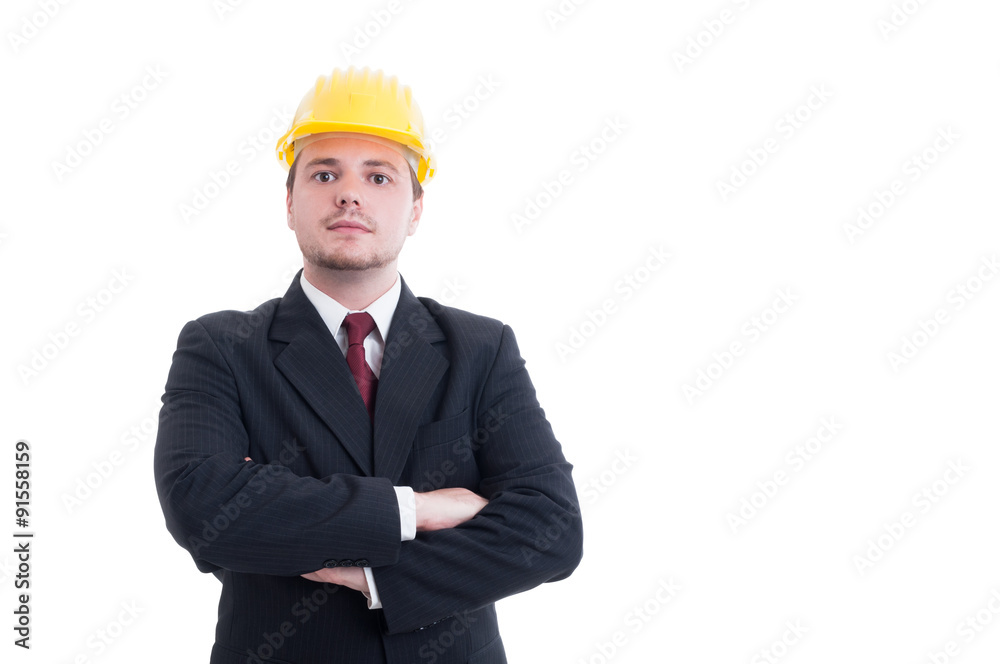 Confident and successful contractor, foreman, or architect Confident and successful contractor, foreman, or architect