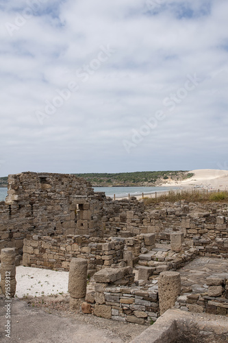 restos arqueológicos de la antigua ciudad Romana de Baelo Claudia en Tarifa, Cádiz, Andalucía