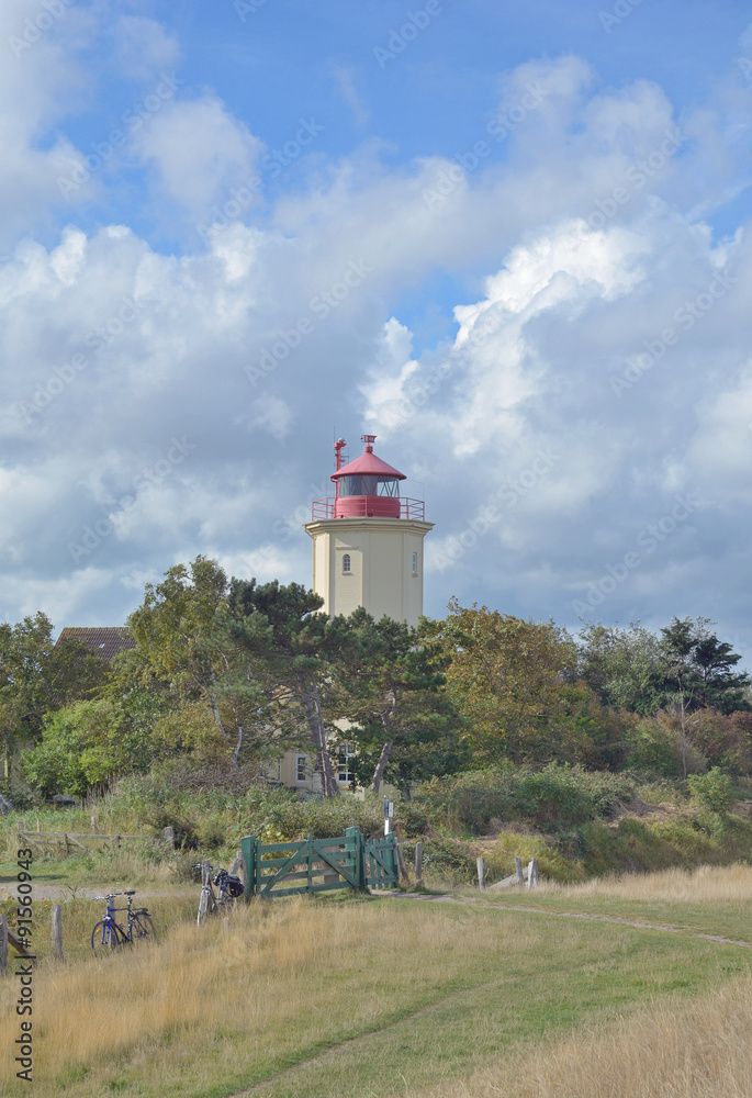 der Leuchtturm von Westermarkelsdorf auf Fehmarn,Ostsee,Deutschland der Leuchtturm von Westermarkelsdorf auf Fehmarn,Ostsee,Deutschland
