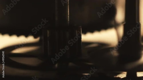 Old Clock Gears Mechanism