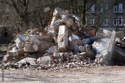 Demolition rubble photo