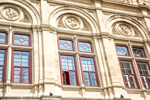 Facade of the historic Opera in Vienna