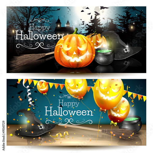 Halloween banners