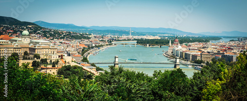 view on Budapest from a hill