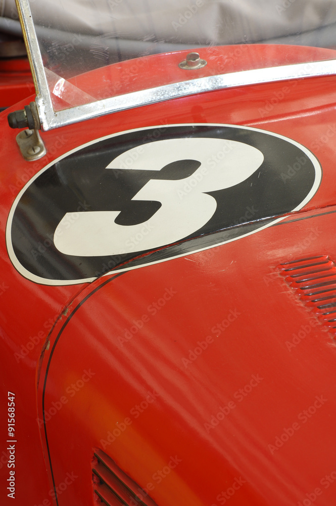 Obraz premium vintage sports car detail number three