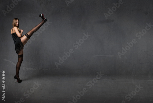 model sexy kicking © Garrincha