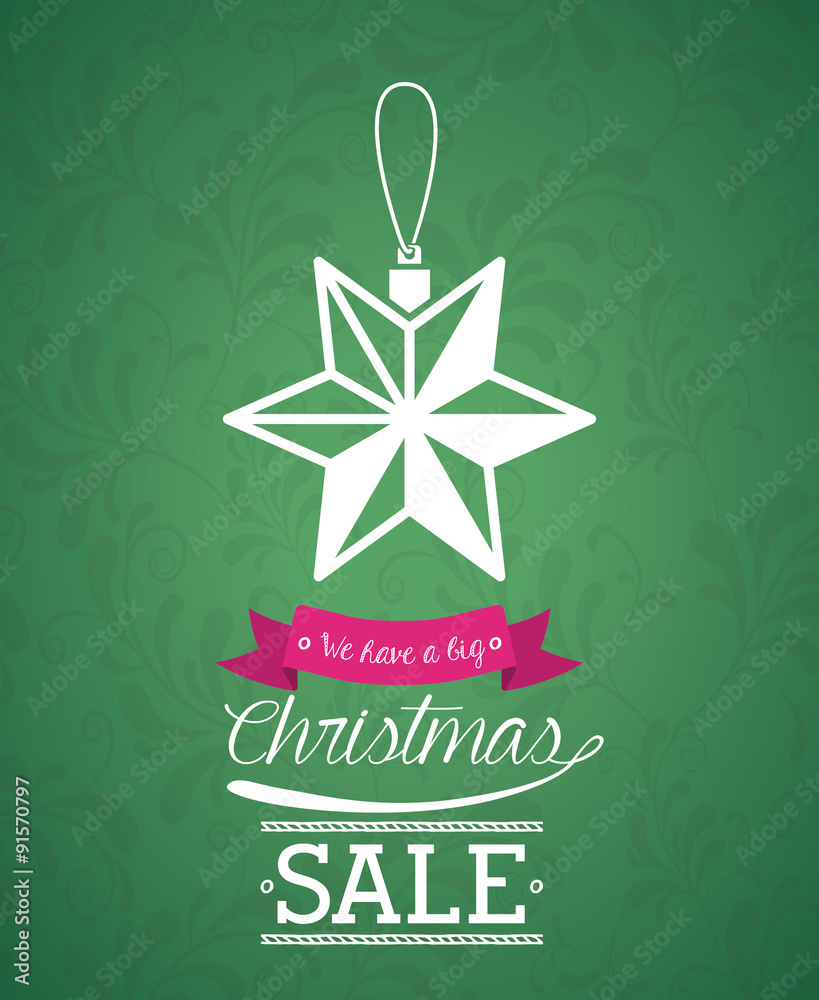 Naklejka premium Merry Christmas design 