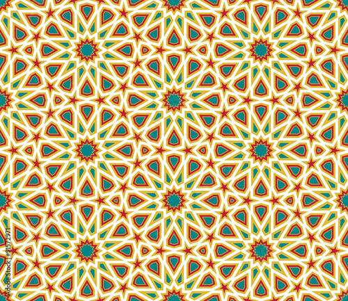 Abstract Geometric Colorful seamless background, Wallpaper design