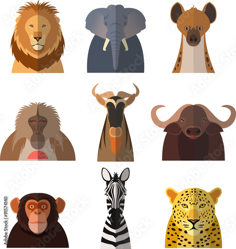 Icons of african animals2