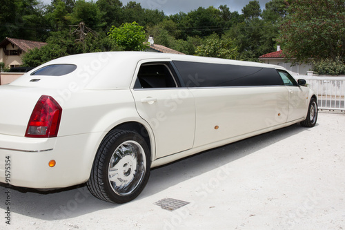 Fototapeta Luxury limo limousine day life