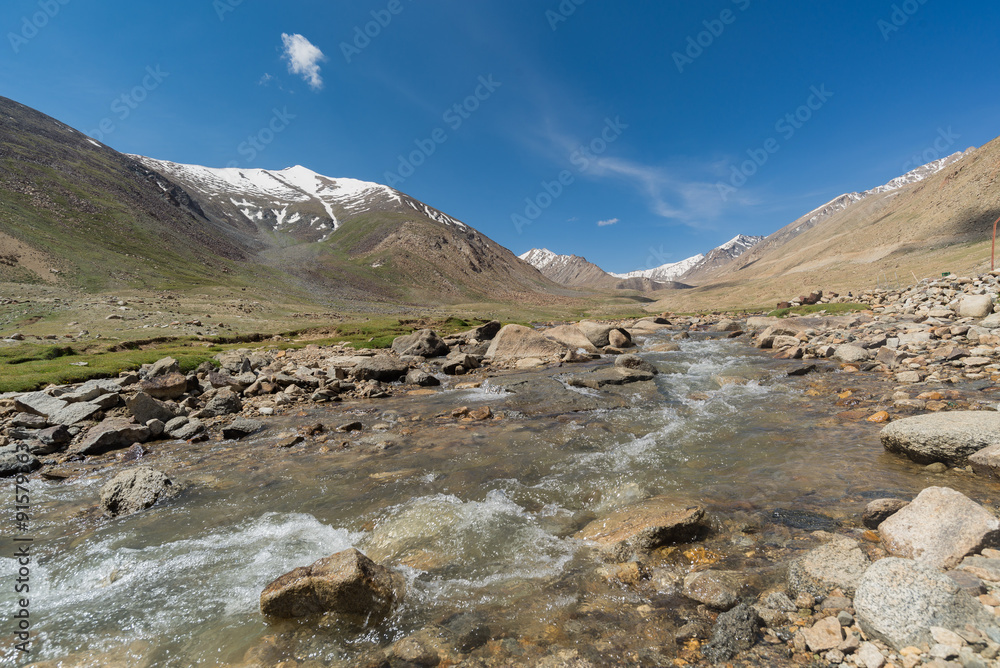 Shyok river with mountain view, Ladakh, India. Shyok river with mountain view, Ladakh, India.