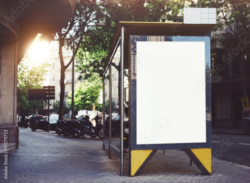 Bus stop mockup