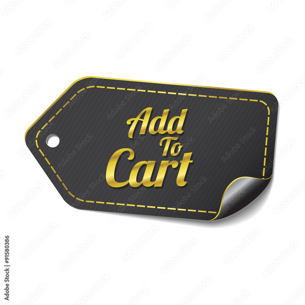 Add To Cart golden Vector Icon Design Add To Cart golden Vector Icon Design