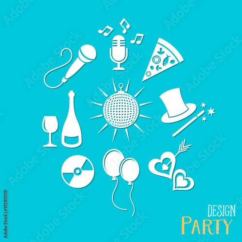 Party and entertainment icons