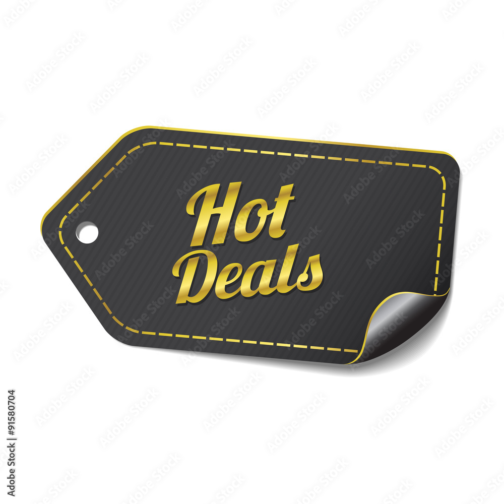 Hot Deals golden Vector Icon Design Hot Deals golden Vector Icon Design