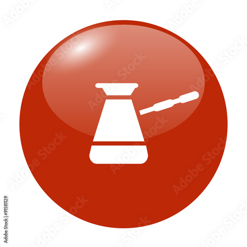 The turk icon. Coffee symbol. Flat Vector illustration