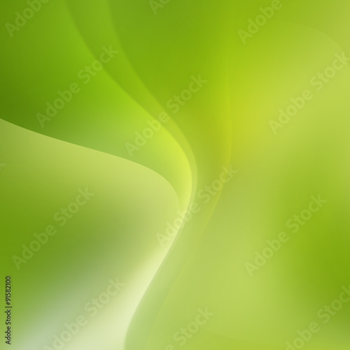 abstract bright green curve background