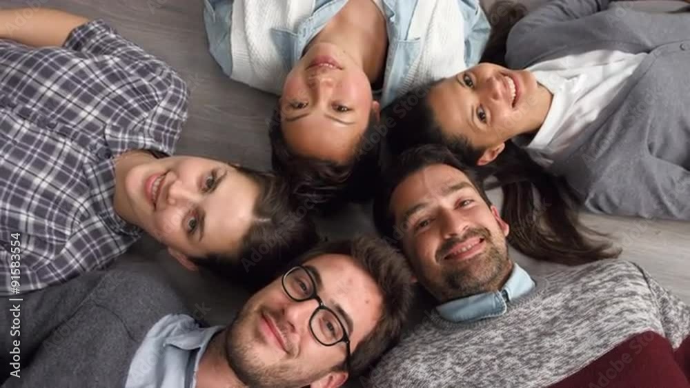 Group of people mixed race arial view hipster start-up Group of people mixed race arial view hipster start-up