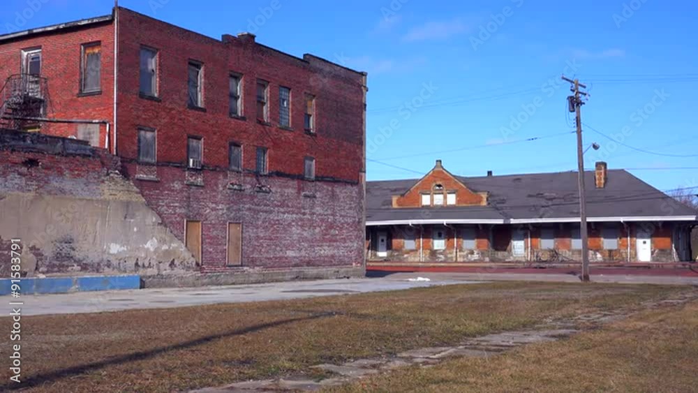 An old abandoned train station reminds us of a lost era of travel. An old abandoned train station reminds us of a lost era of travel.