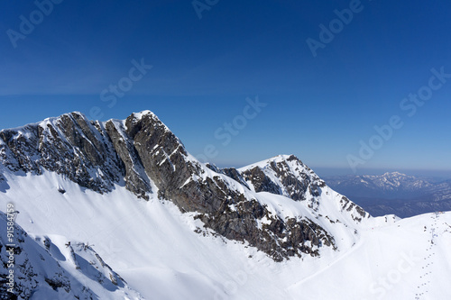 Mountain landscape of Krasnaya Polyana, Sochi, Russia