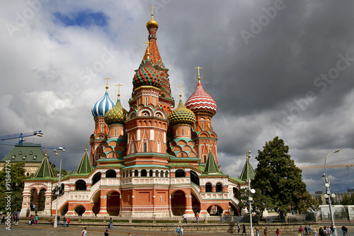 Saint Basil Cathedral at Red Square  Moscow Kremlin  Russia
