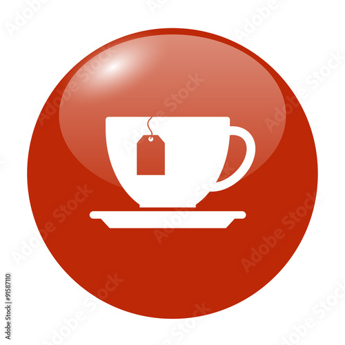 cup with tea bag icon