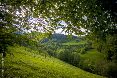 Mountain in the spring photo