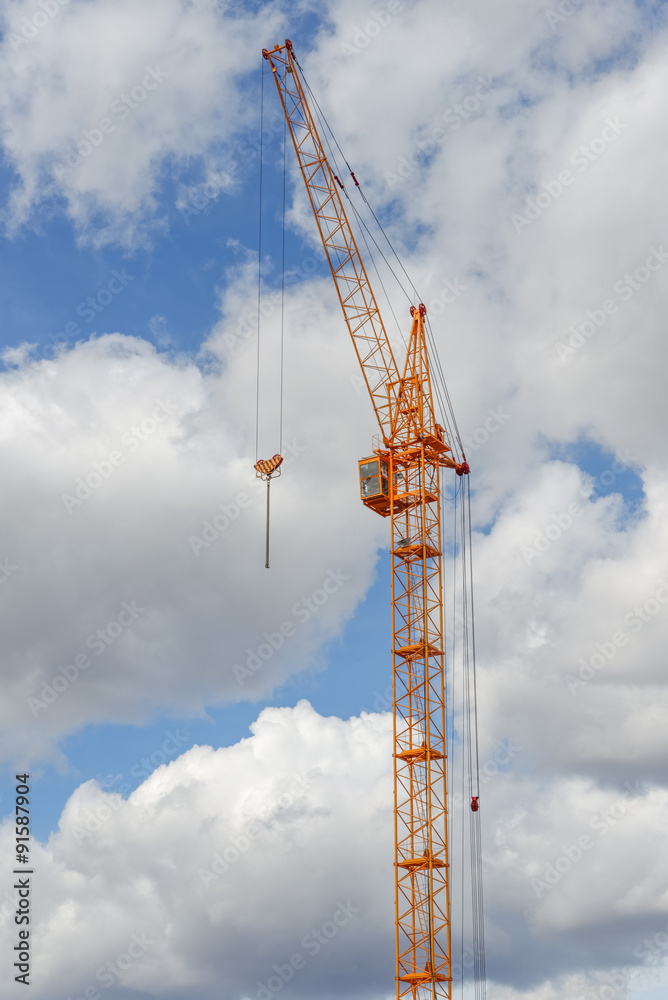 Construction site with cranes Construction site with cranes
