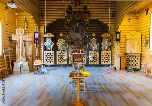 interior of the Orthodox Church photo